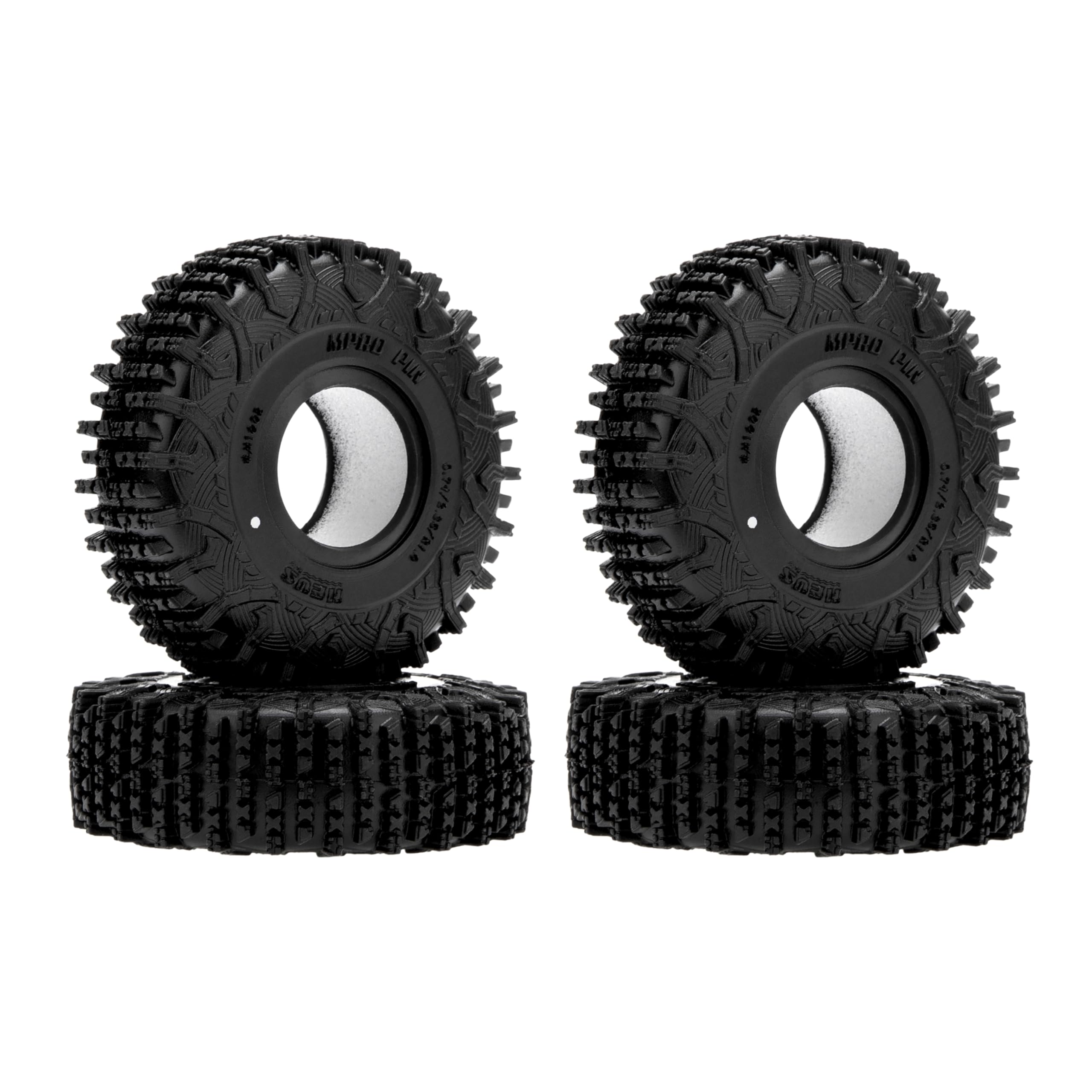 Photo 1 of 1.0 Tires - MS6 MPRO Pin Tires for TRX4M SCX24 FCX24 AX24 1/24 1/18 RC Crawler, 0.79/2.36/R1.0, #M1002