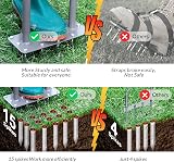 Walensee Lawn Aerator Spike Tool with 15 Iron Spikes, Manual Dethatching, 88cm view 4