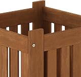 Furinno Tioman Hardwood Outdoor Flowerbox Teak Oil Treated Meranti Wood view 8