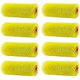 YLTOLOO 8 Pcs Textured Paint Roller Covers, 4 inch Medium Textured Foam Drywall Texture Paint Rollers, House Paint Roller Covers for Art Painting Walls Ceilings