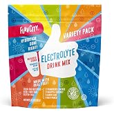 FlavCity Electrolytes Powder Packets - 28 Hydration Packets, Variety Pack - No Added Sugar - Hydration Powder with Real Fruit &amp; Unrefined Sea Salt - Keto &amp; Gluten-Free (28 Stick Packs)