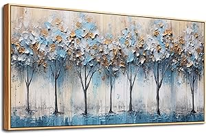 hyidecorart Wood Framed Canvas Wall Art For Living Room Bedroom Wall Decor Modern Home Decor Office Wall Decoration Pictures Vintage Trees Abstract Wall Paintings Stretched And Framed Ready To Hang
