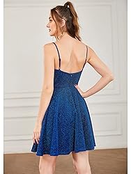 Ever-Pretty Women's Summer Dresses Glitter V Neck