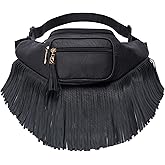 Solene Fringe Waist bag for women with Multi Zipper Pockets