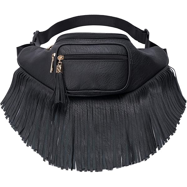 バッグ fringe double pocket leather belt Amazon.com: Sharo Hand-crafted Leather Fringed Adjustable