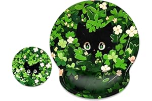 ITNRSIIET Ergonomic Mouse Pad with Wrist Support, Mouse Pad with Wrist Rest and Coaster Set, Office Supplies Non-Slip Mouse P