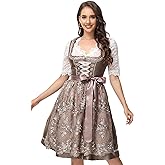 TrendiMax Women's German Dirndl Dress Bavarian Oktoberfest Halloween Carnival Costumes
