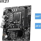 MSI PRO H610M-E Motherboard Micro-ATX LGA 1700 DDR5 PCIe 4.0 M.2 Gen3 view 3