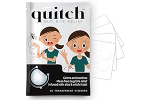 quitch Bug Bite Itch Relief Patch FSA Eligible, Summer Travel Essentials for Kids, Mosquito Anti Itch Cream Alternative, Summer Camp Essentials Itch Relief, Baby hydrocortisone Cream Alternative