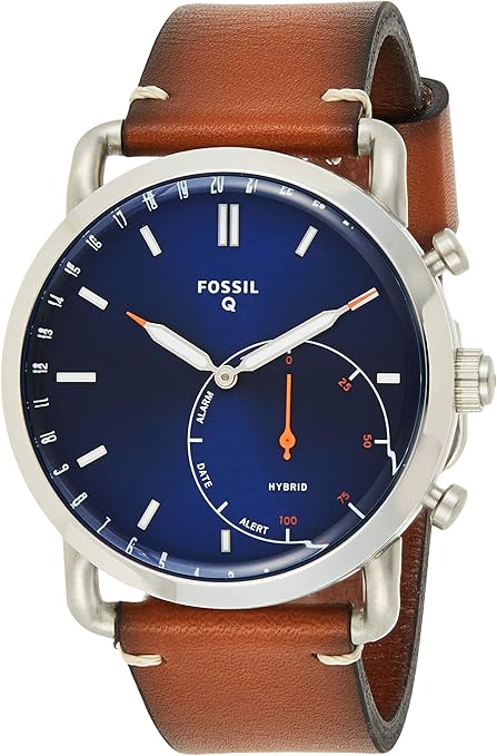 Fossil Reloj Analogico para Hombre de Cuarzo con Correa en Cuero FTW1151