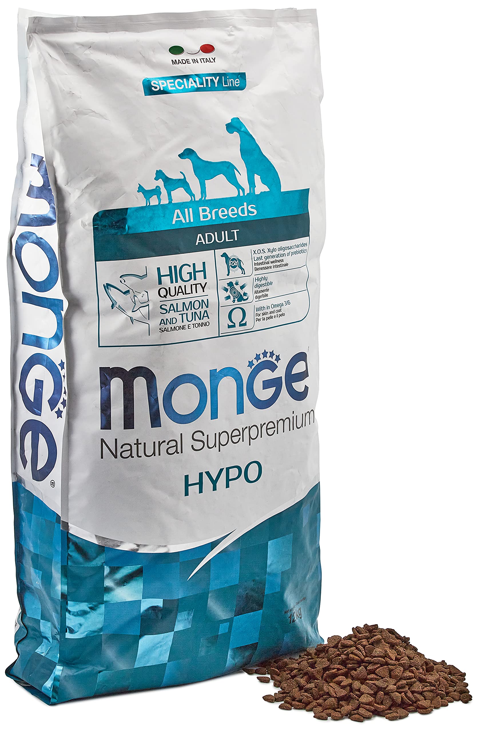 Monge Speciality Hypoallergenic Dog Food Salmon/Tuna kg. 12.