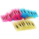 100pcs Insulated Heat Shrink Butt Connectors Wire electrical 10-22 AWG Kit