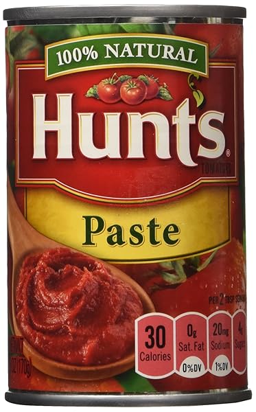 HUNT’S TOMATO PASTE 100% NATURAL 6 OUNCE (PACK OF 3)
