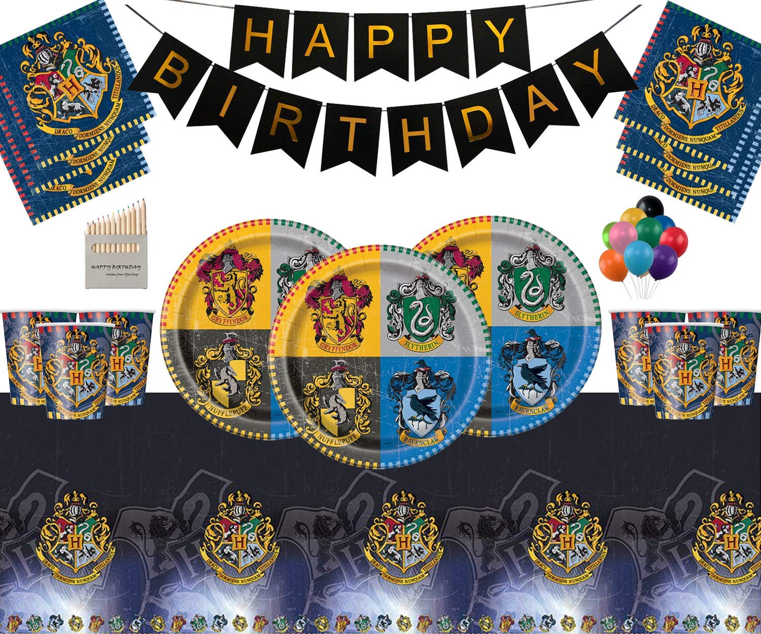 Harry Potter Party Supplies Assiettes En Papier Tasses Serviettes Nappe Joyeux Anniversaire Ballon Sans Ballon Pack Sert 16 Personnes Decorations Et Accessoires De Fetes Loisirs Creatifs Rodschinson Com