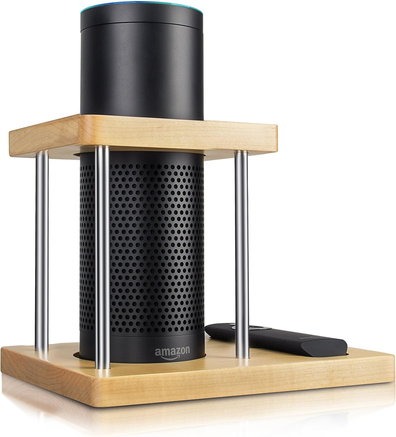 Stand for Echo,Speaker Holder for Amazon Alexa,Bamboo Wood Stand for