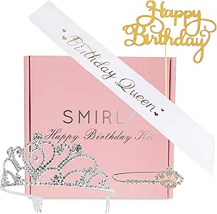Amazon Com Smirly Happy Birthday Sash Birthday Accessories