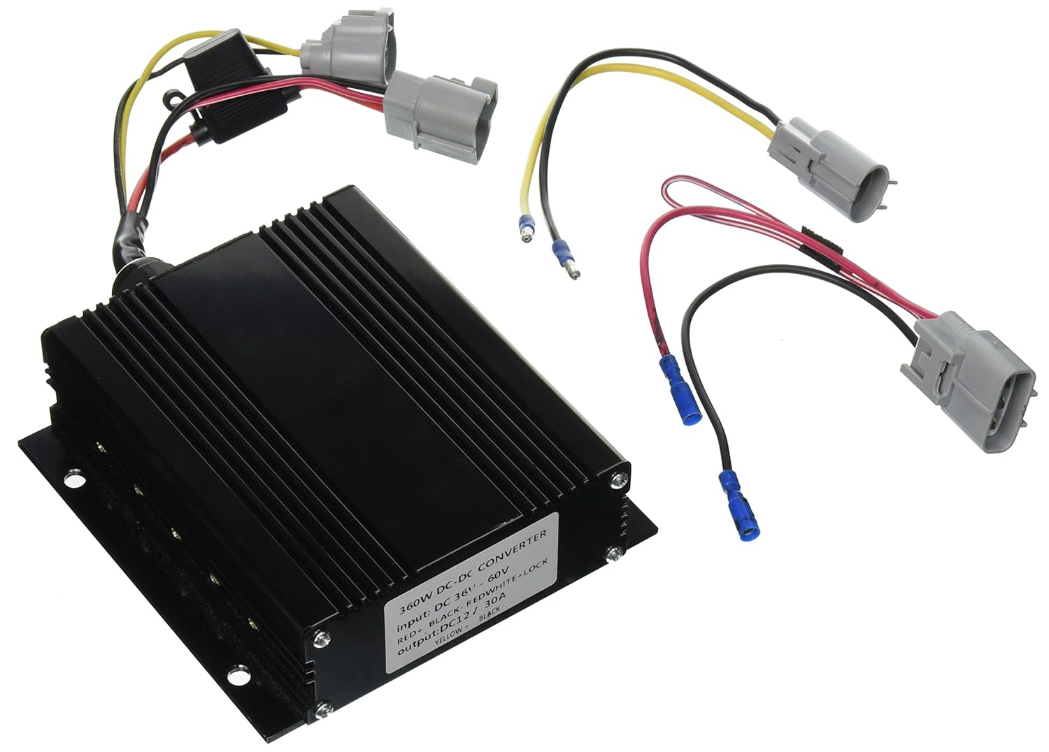 Amazon.com: One Golf Cart DC Converter 36V - 60V to 12V Step Down Reducer  30A: Automotive