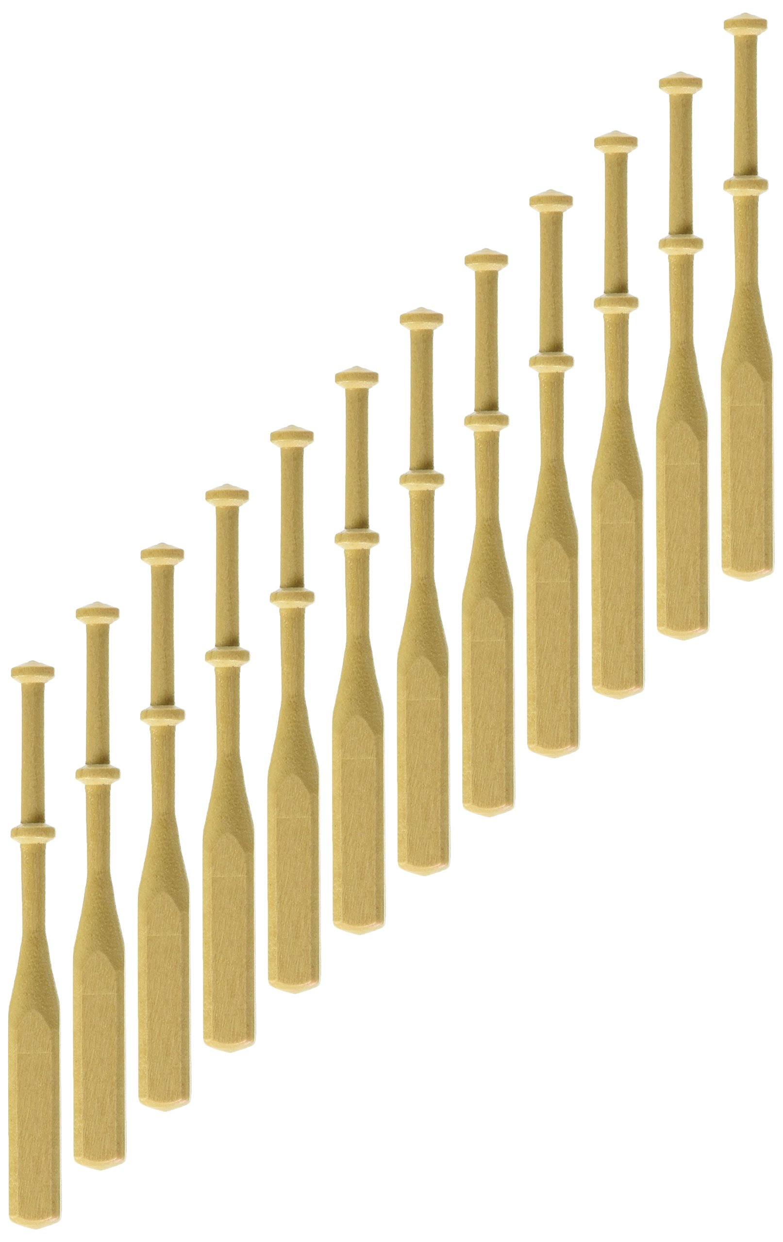 Lacis HN04 3/8 x 4-inch Square Lace Bobbins Hardwood, Pack of 24, Auburn