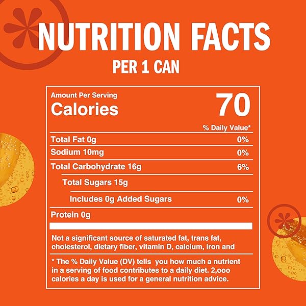 IZZE SPARKLING WATER JUICE BEVERAGE BLEND, MANGO, NO SUGAR ADDED, 8.4 FL OZ, 24 CANS