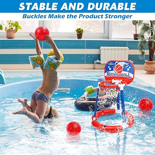 Volleyball Net For Pool Pool Basketball Hoop Set Includes Balls