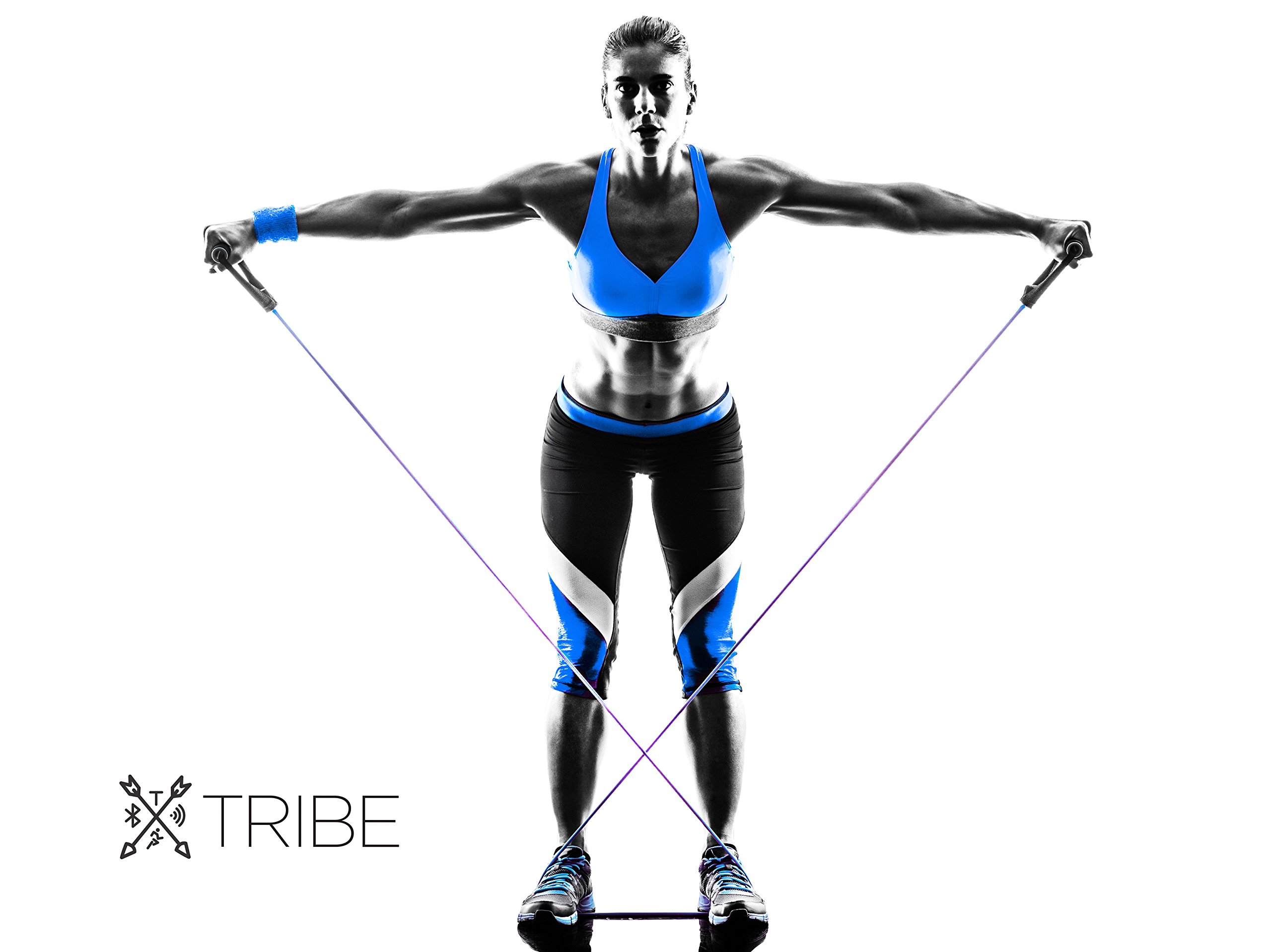 Tribe 11PC Premium Resistance Bands Set, Workout Bands Tribe 11PC Premium Resistance Bands Set, Workout Bands
