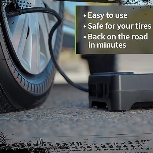 Slime 50122 Flat Tire Puncture Emergency Kit, Includes Sealant and