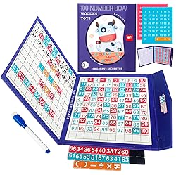 Flzoaveus Magnetic Numbers Hundred Board Puzzle