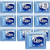 Q-tips Cotton Swabs, Travel-Size 10-Pack, 30 Ct Ea | 100% Cotton Swabs in a Resealable Travel Case for Makeup Touch-Ups, Cleaning and Personal Care