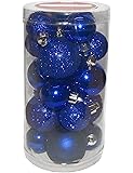Holiday Time 20 Mini Shatterproof Ornaments (Blue)