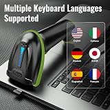 Tera 5100 Barcode Scanner Wireless 2.4G USB 1D Reader Battery Level Indicator view 8