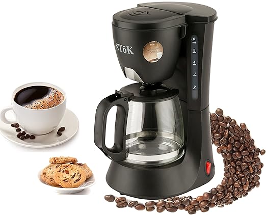 Stok ST-DCM01-1 : 600 Watt Drip Coffee Maker - 6 Cups(600Ml)