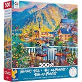 Ceaco - Halstatt Vista - 500 Piece Jigsaw Puzzle for Adults | Art by Dominic Davison, Made in USA, Includes Poster, Giftable, Frameable Art