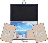 Becko US Jigsaw Puzzle Board 1000 Piece Portable Storage Case Non-Slip Khaki view 5