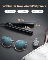 wavytalk Mini Hair Straighteners Ceramic Dual Voltage Travel Accessory Black view 3