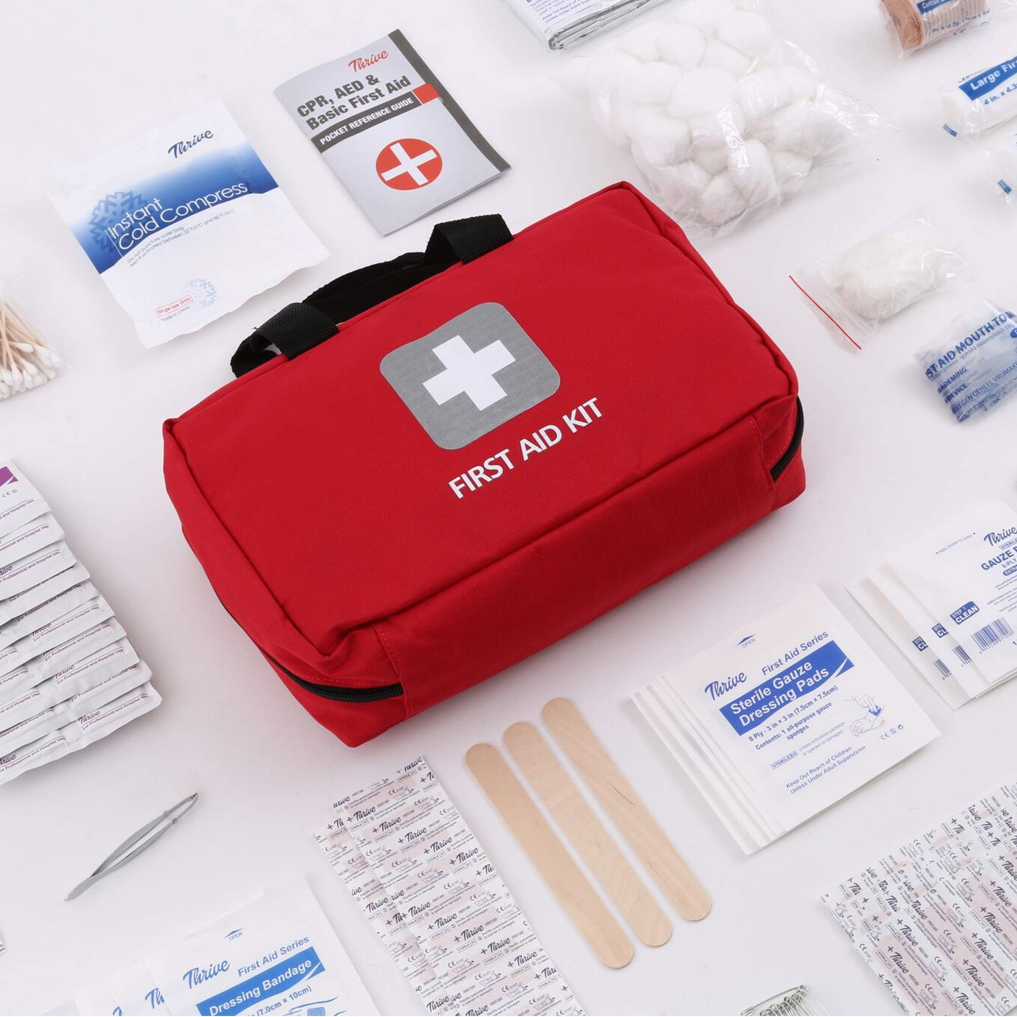 First Aid Kit 291 Pieces Bag. Packed with Hospital Grade Medical