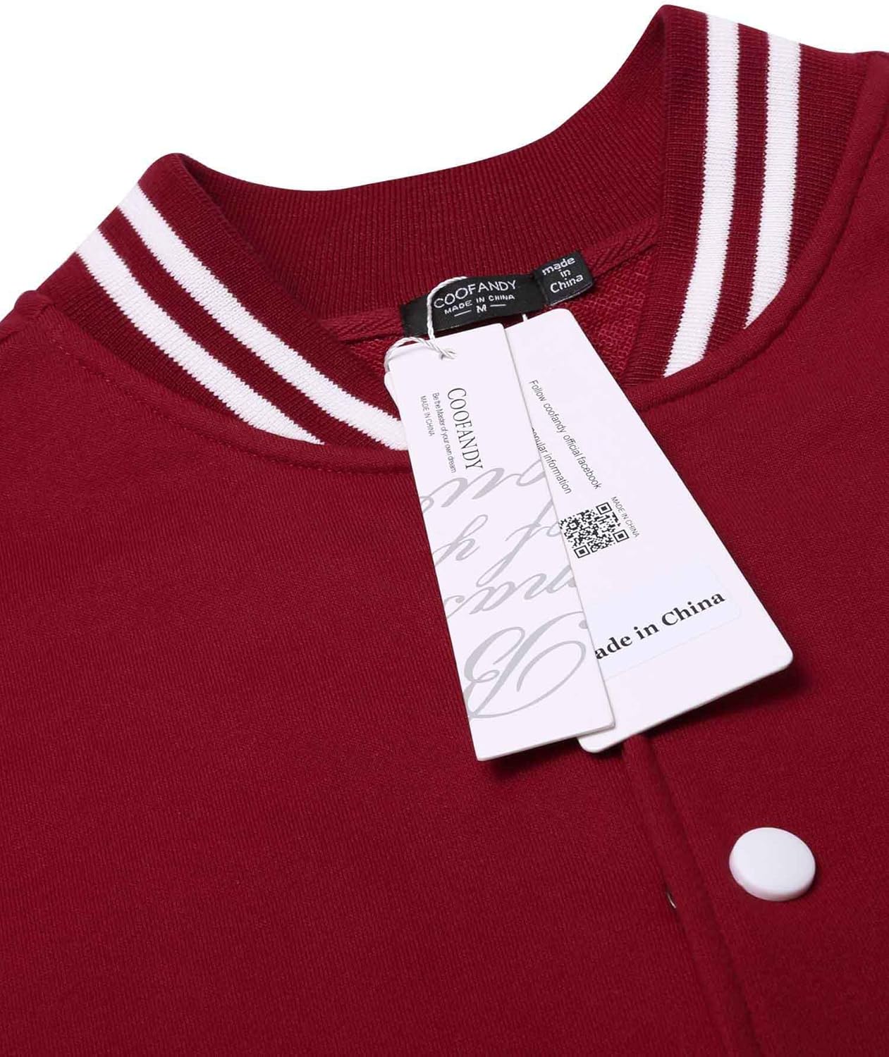 COOFANDY Mens Slim Fit Varsity Baseball Jacket Bomber Cotton Premium Jackets at  Men’s Clothing store