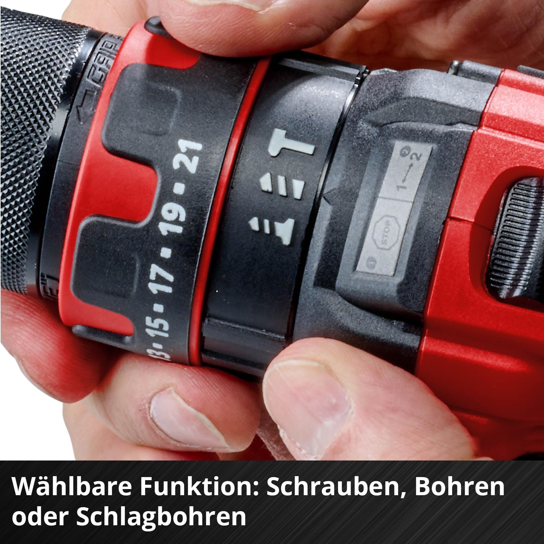 Einhell Akku-Schlagbohrschrauber TE-CD 18/44 Li-i (1x2,5Ah) Power X-Change (18 V, 44 Nm, Schlagbohrfunktion, 13 mm Metallbohrfutter, 2-Gang, inkl. 2,5 Ah Akku & Ladegerät) 6