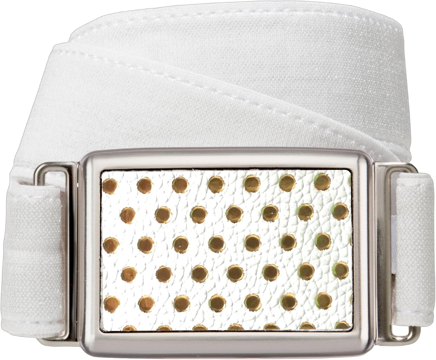 hipsi Invisible, Slimming, Hidden, Stretch Flat Belt for Women White Belt Strap with White