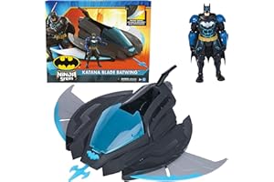 DC Comics, Batman Ninja Strike Katana Blade Batwing and 6" Action Figure, Super Hero Kids Toys for Boys and Girls Ages 3 & Up