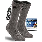 Juclise Alpaca Wool Heavyweight Thermal Boot Socks Hunting Hiking Working Thick Cold Weather Cushioned