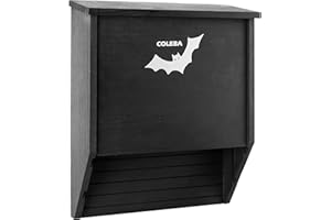 MIXUMON Bat Houses for Outdoors - 2 Chambers Bat House (75 Bats) - Perfectly Box Designed for Bats, Easy to Install (Style 3)