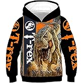 CHAOS MONKEY Unisex 3D Boys Dinosaur Hoodies for Kids 3D Prints Sweatshirts Pullover with Pocket