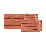 Superior Eco-Friendly Cotton 12-Piece Towel Set for