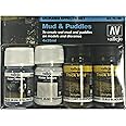 Vallejo Mud & Puddles Pigment Set, 4x35ml, 1.1 Fl Oz (Pack of 4)
