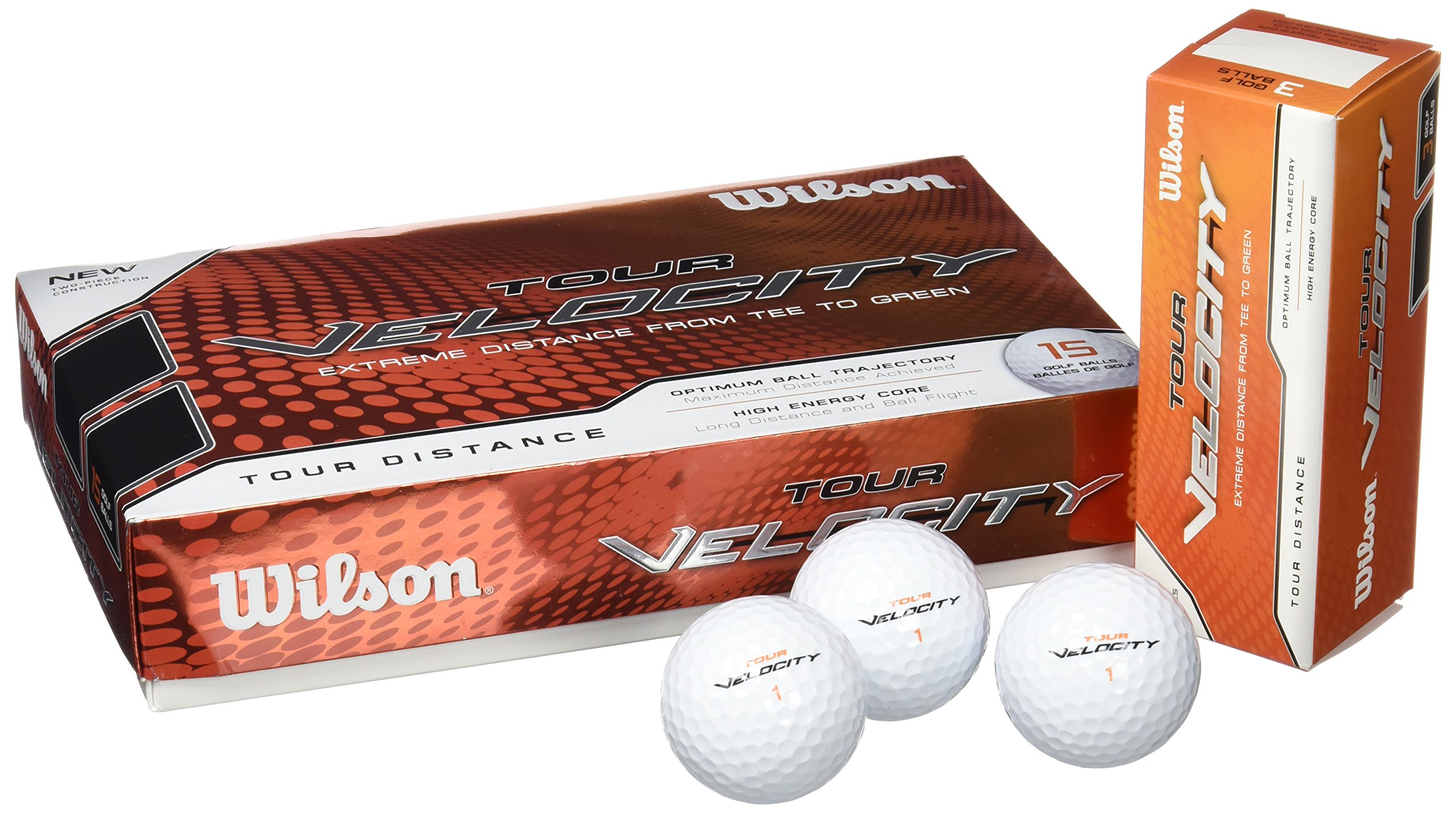 Wilson Staff 2017 Tour Velocity Distance Golf Balls Multi Buy 15 Pack n/a