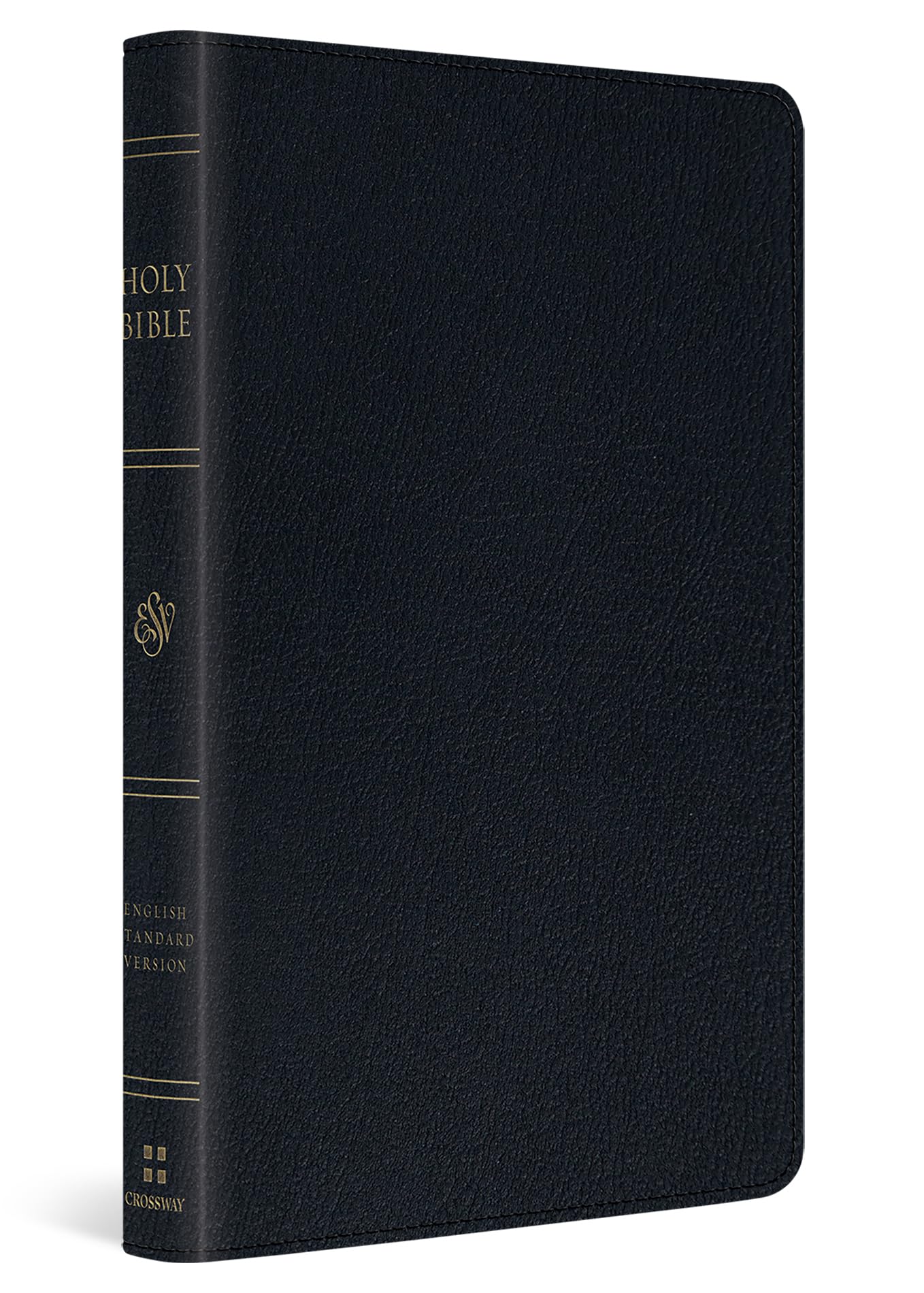 ESV Large Print Thinline Bible (Genuine Leather, Black): Holy Bible, English Standard Version Image