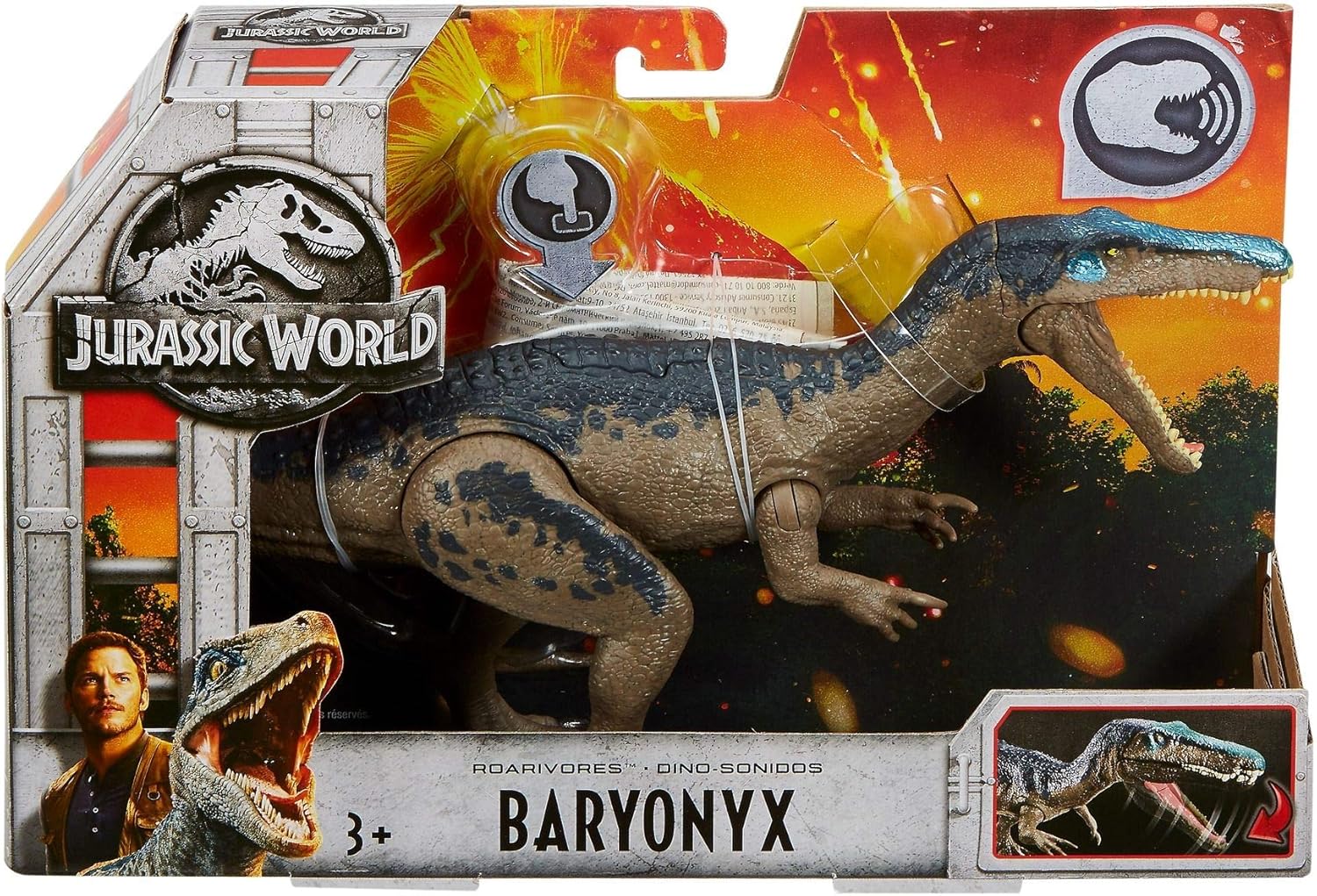 jurassic world roarivores baryonyx figure