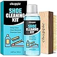 Choppie Shoe Cleaning Kit (4.06 Fl Oz), 2Pcs Set with Deep Cleaning Solution & Brush, Cleaner Kit for Sneakers, Leather, Mesh Shoes, and Tennis Shoes
