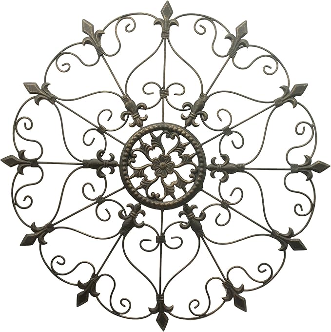 D64061 Crafted Wrought Iron Round Wall Art Amazon.ca Home & Kitchen