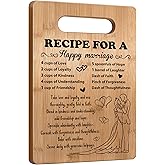 Wedding Gift for Couple 2026, Bridal Shower Gifts for Bride and Groom Engagement, Happy Marriage Cutting Board, Gifts for Wedding Shower, Newlywed Mr and Mrs Gifts Bride to Be Gifts